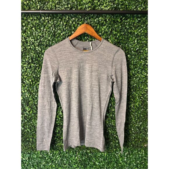 Icebreaker Tops - Icebreaker Women's 200 Oasis Thermal Long Sleeve Gritstone Gray NWT Sz XS